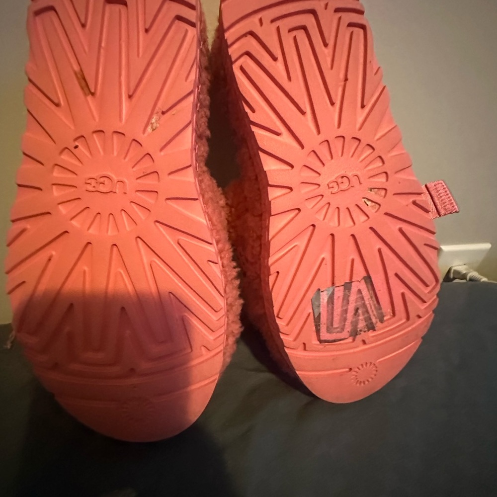 UGG Pink Slippers with Starburst Sole